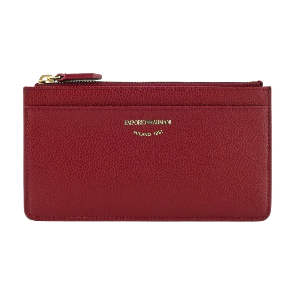 Emporio Armani Dames Portemonnee voor Kaarten en Munten Red Unisex
