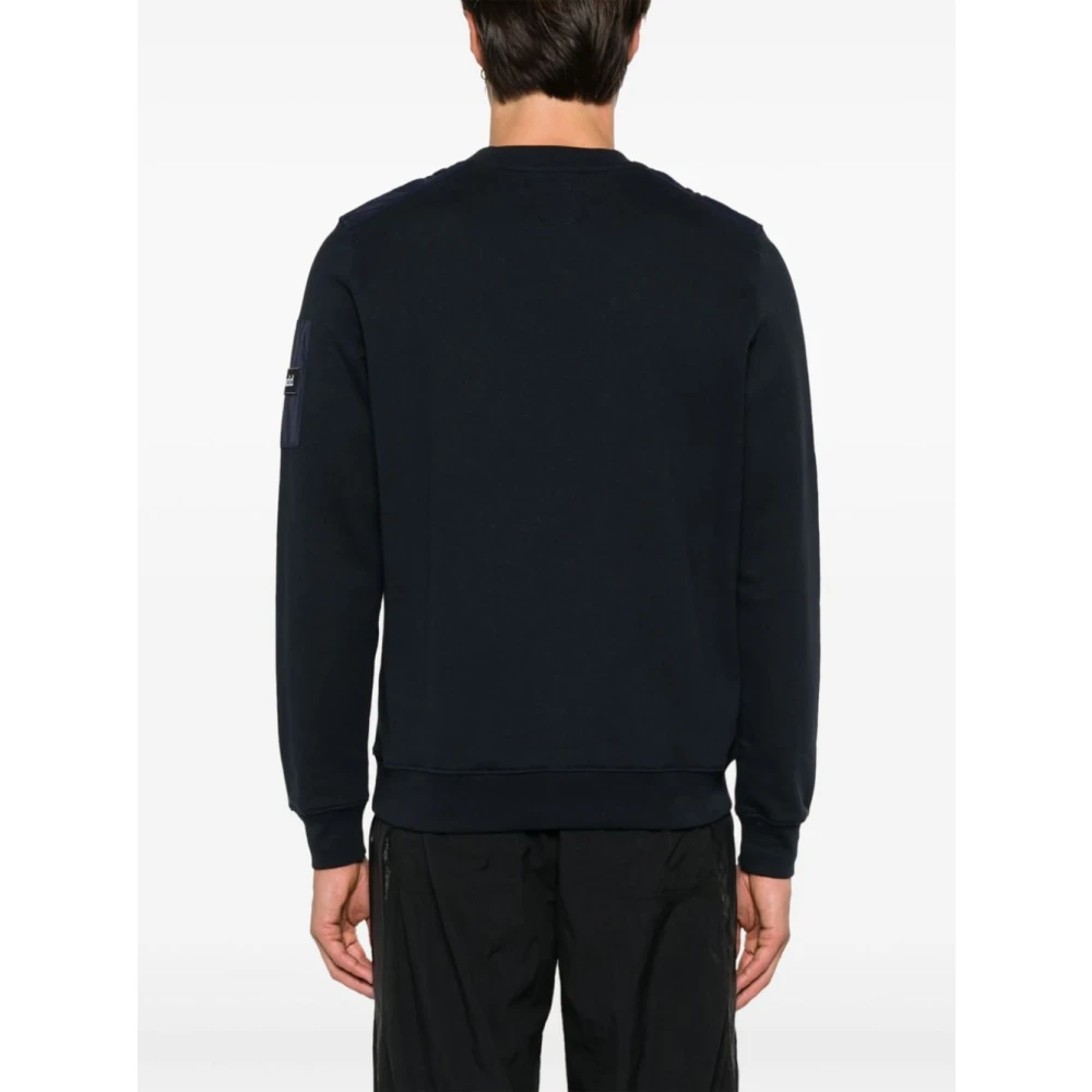 add Blauwe Crew Neck Sweater Jersey Ontwerp Blue Heren