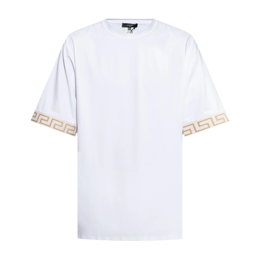 Versace T-shirt med logotyp White, Herr