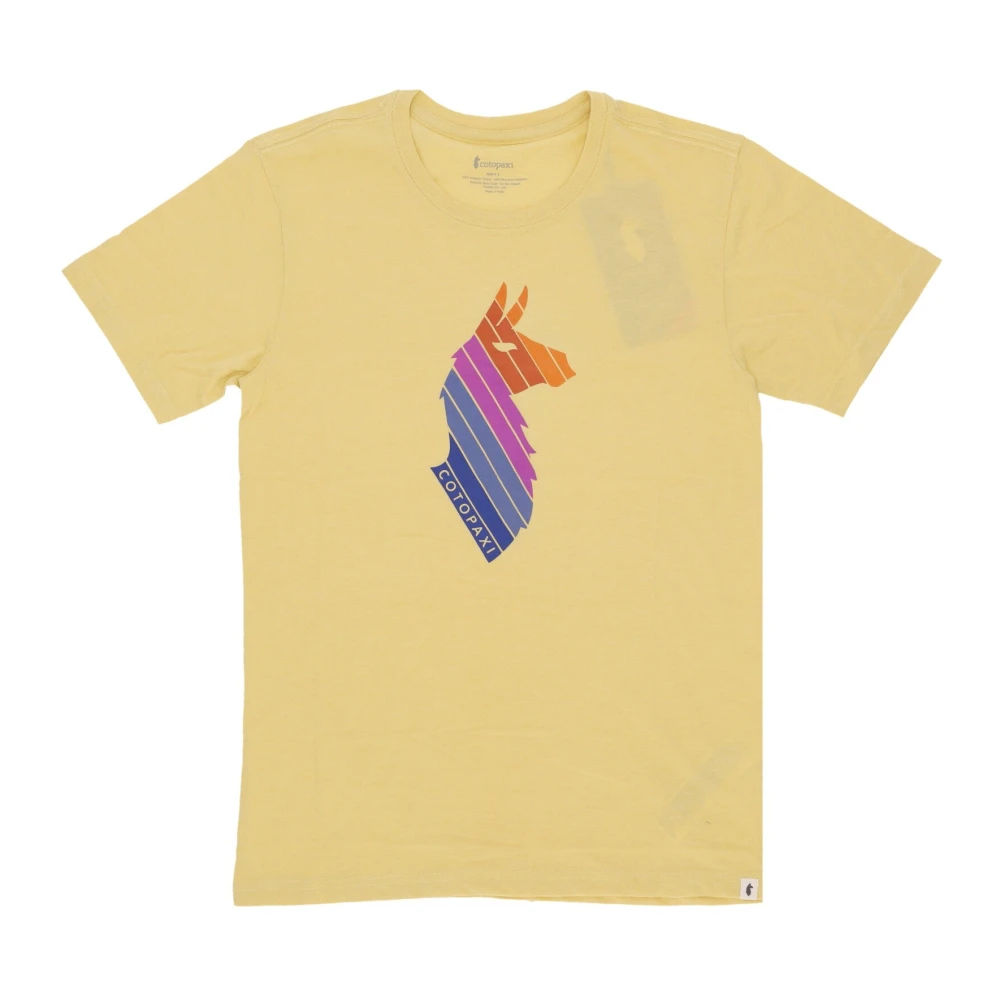Cotopaxi Lama Strepen Tee Korte Mouw T-shirt Yellow Heren