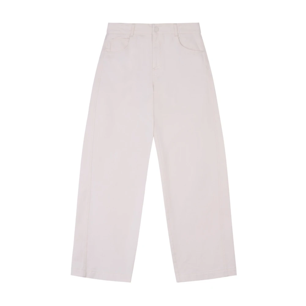 Tela Beluga Katoenen Broek White Dames