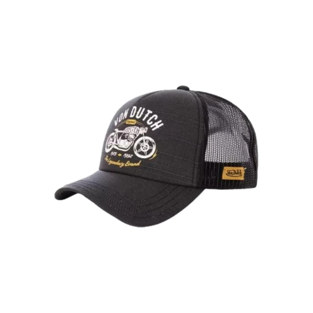 VON Dutch Svart Crew9 Trucker Cap Black, Herr