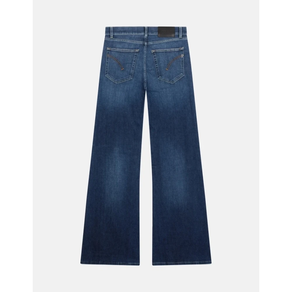 Dondup Wijde Pijp Denim Jeans Blue Dames