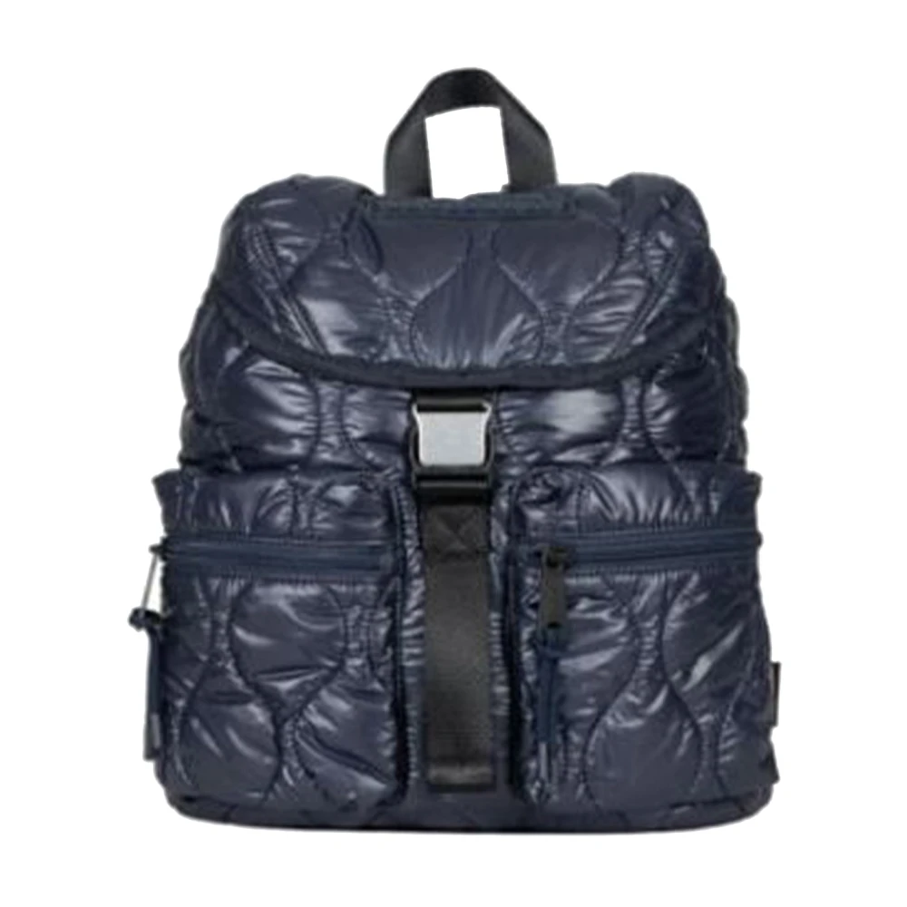 Napapijri Gewatteerde Nylon Rugzak met Unieke Details Black Dames