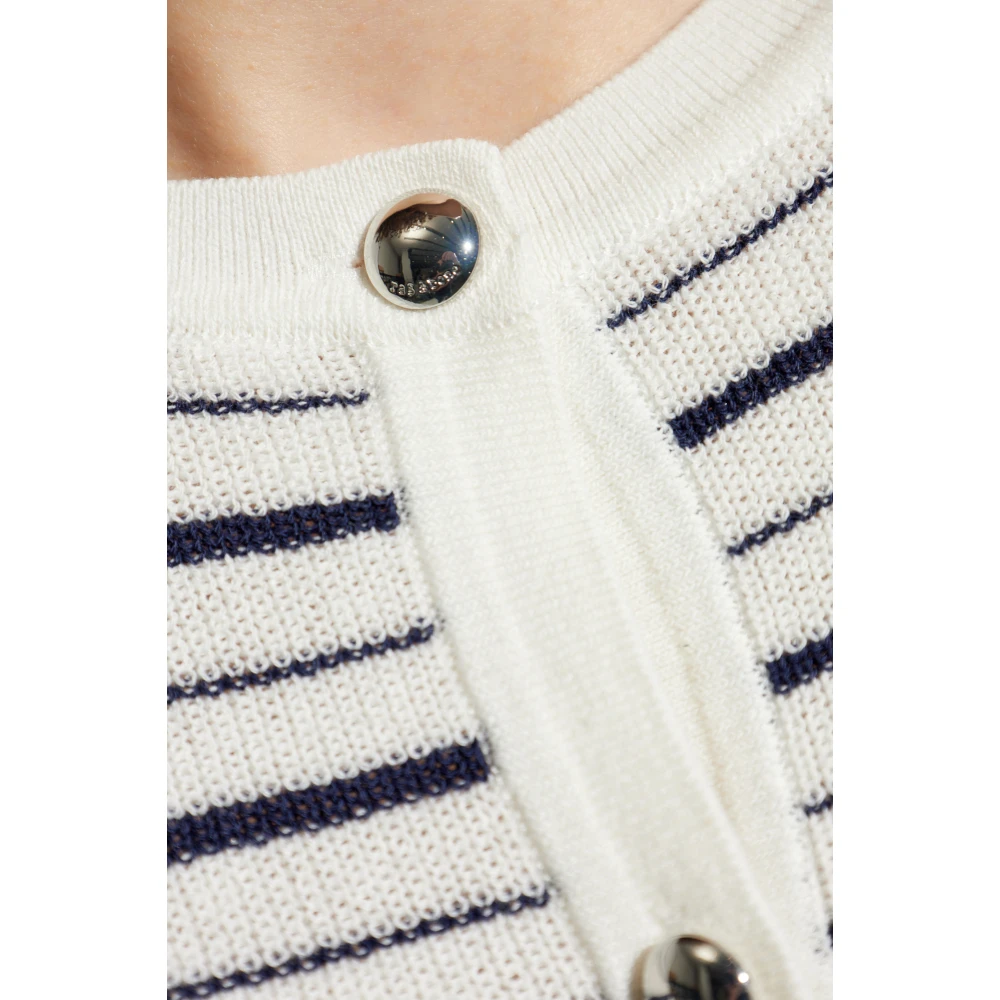 Rag & Bone Cardigan Dina met korte mouwen White Dames