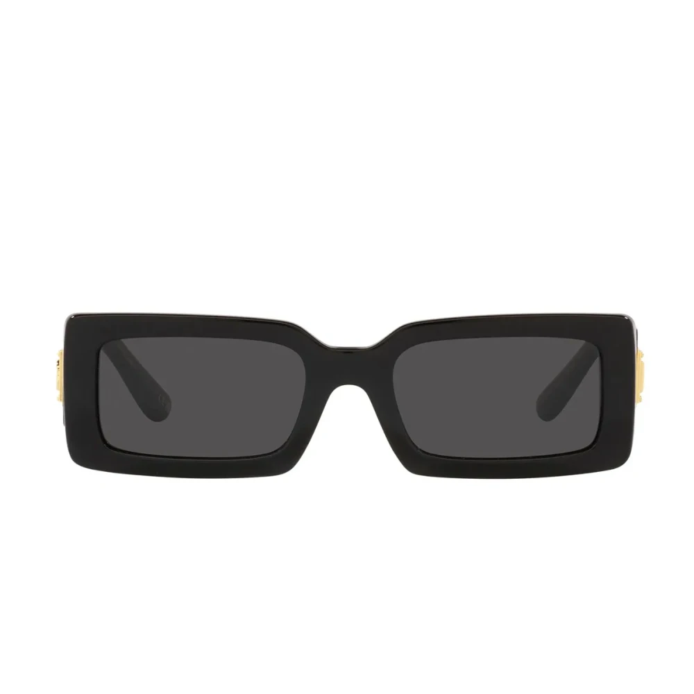 Dolce & Gabbana Unisex Black Rectangular Sunglasses - Sunglasses - 53 Mm - Accessories