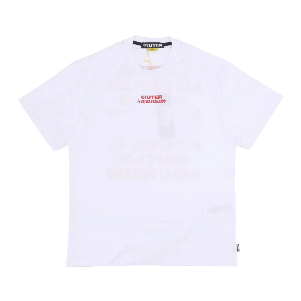 Iuter Witte Paarden Tee Korte Mouw T-shirt White Heren