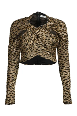 Leopardmönstrad Topp Vår-Sommar 2025