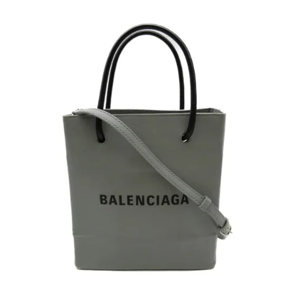 Balenciaga Vintage Pre-owned Leather totes Gray Dames