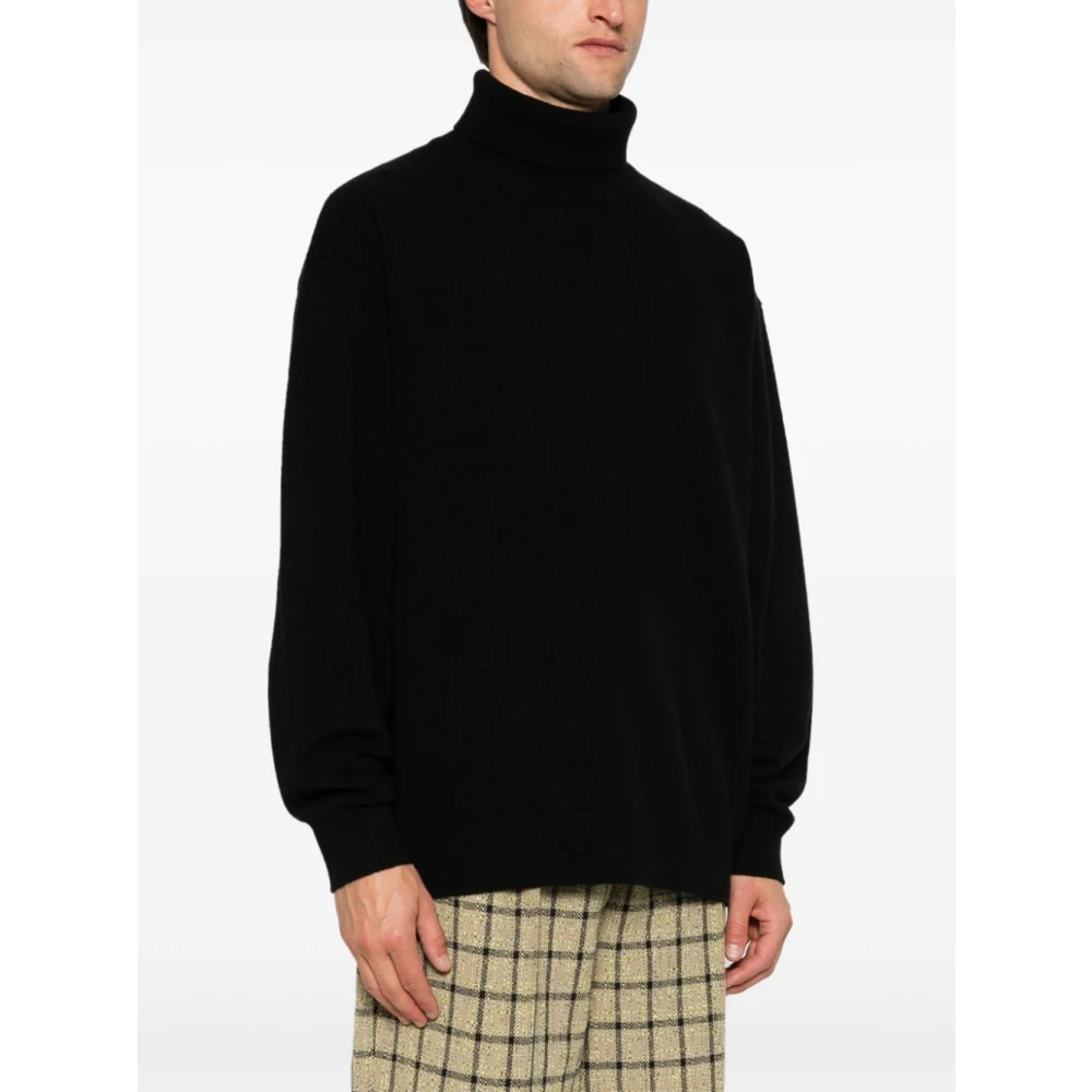 Dries Van Noten Wollen Coltrui met Zijrits Black Heren