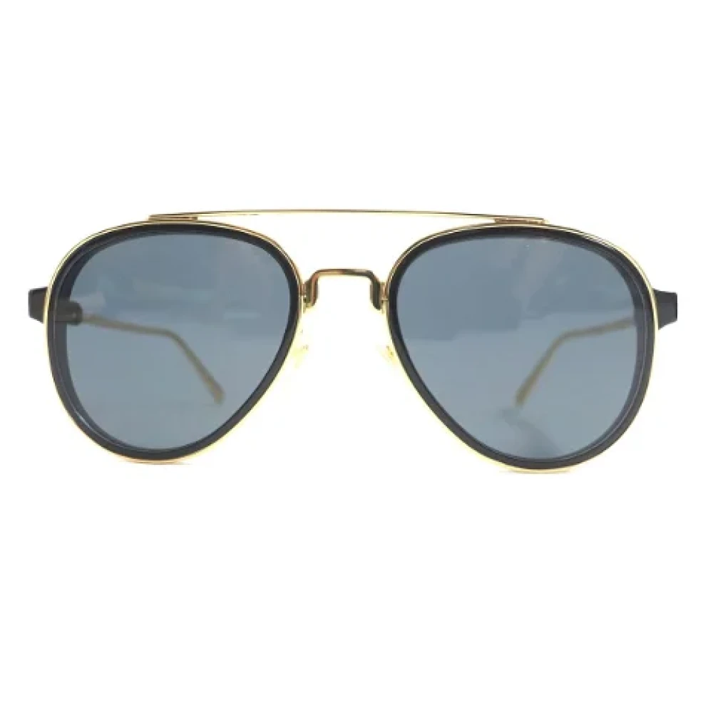 Louis Vuitton Vintage Pre-owned Metal sunglasses Yellow Dames