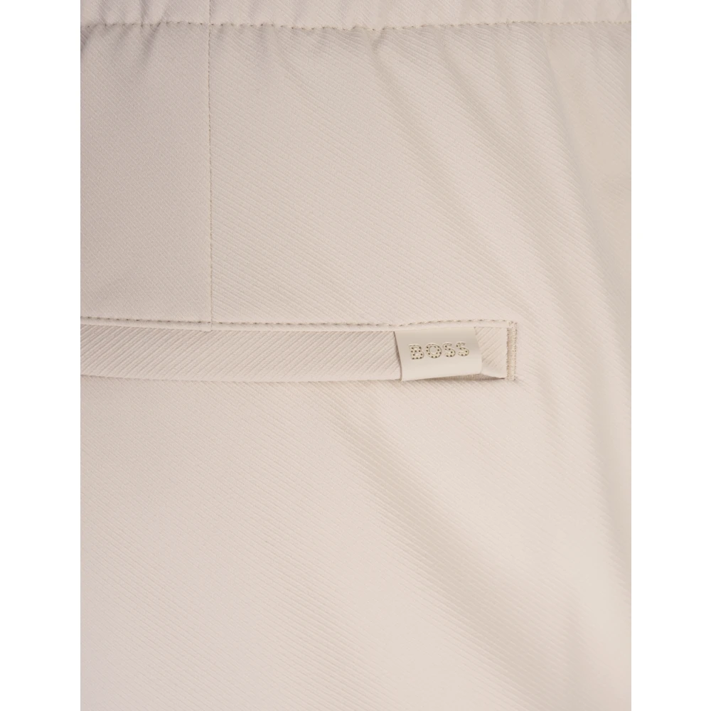 Hugo Boss Bruine Taps Toelopende Broek met Zakken Brown Heren