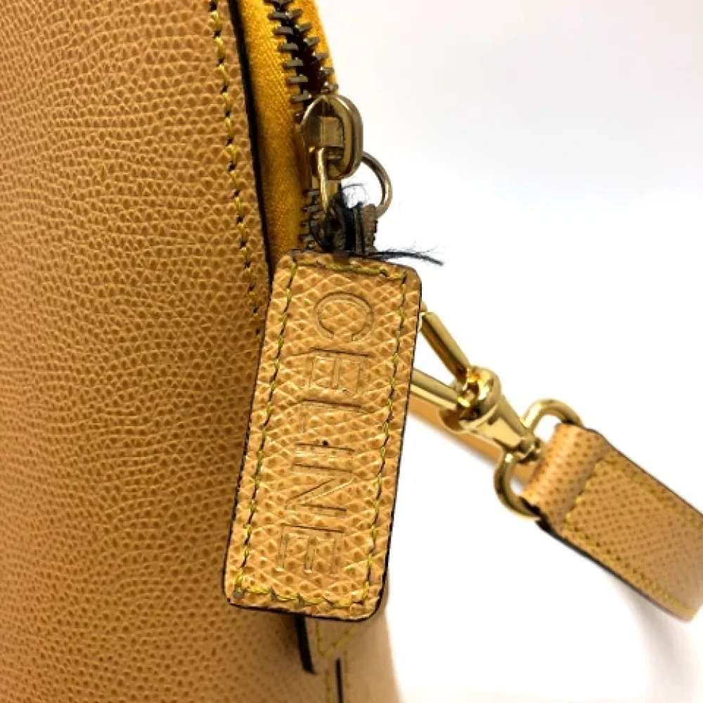 Celine Vintage Pre-owned Leather celine-bags Yellow Dames