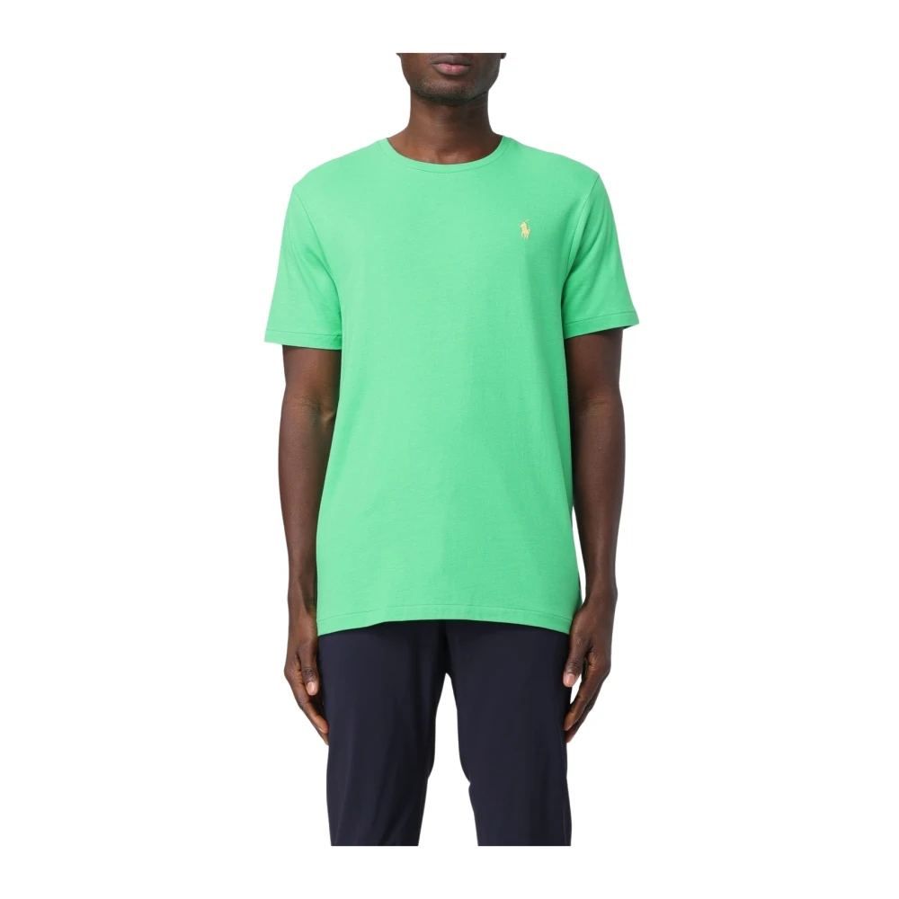 Polo Ralph Lauren Groene T-shirts en Polos met Geborduurd Logo Green Heren