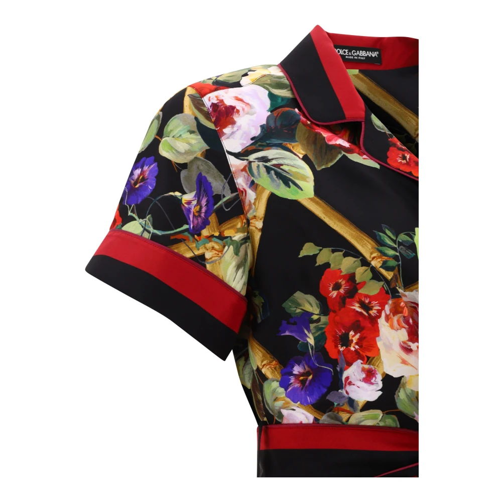 Dolce & Gabbana Zijden Twill Overhemd Black Dames