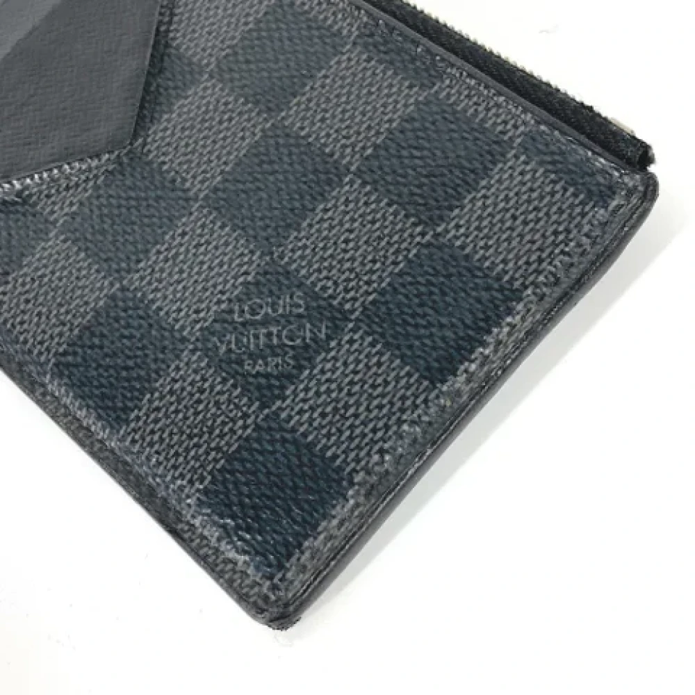 Louis Vuitton Vintage Pre-owned Fabric wallets Black Heren