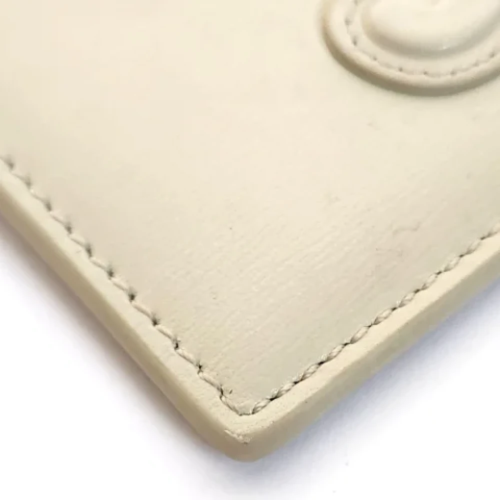 Celine Vintage Pre-owned Leather home-office Beige Dames