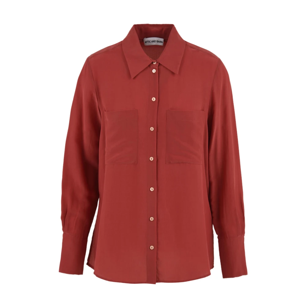 Attic and Barn Röd Blus med Modell Atsh004 Red, Dam