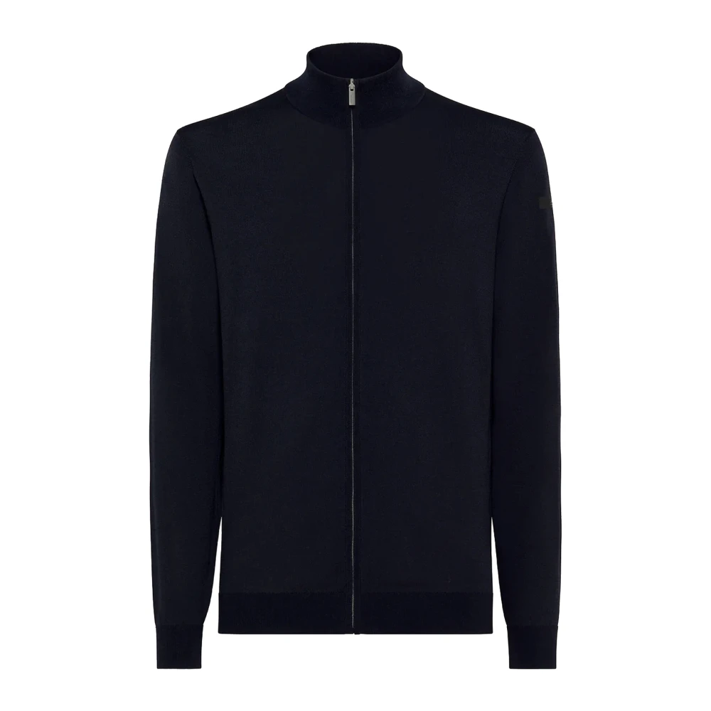 Rrd Men's Blue Maxell Full Zip Knit - Cardigans - L - Knitwear