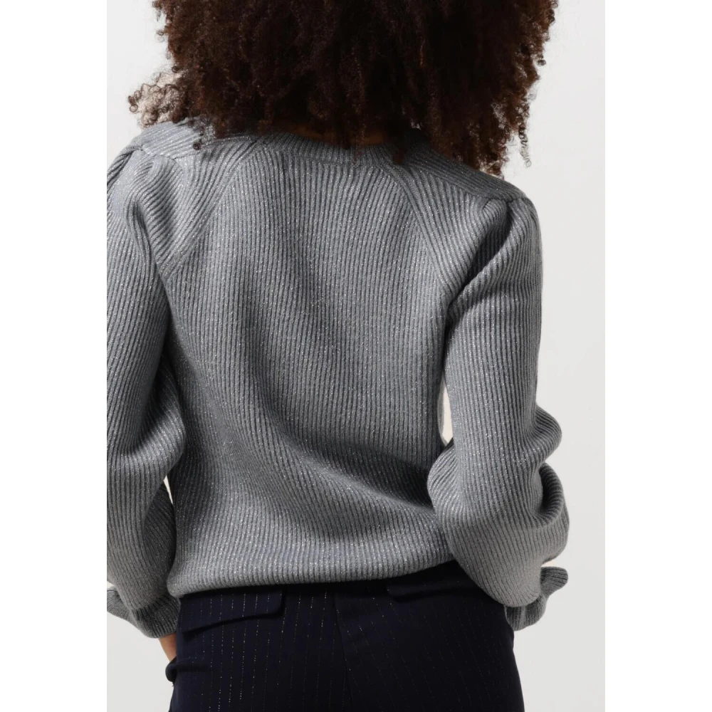Nukus Blauwe Fancy Pullover Sleeve Trui Blue Dames