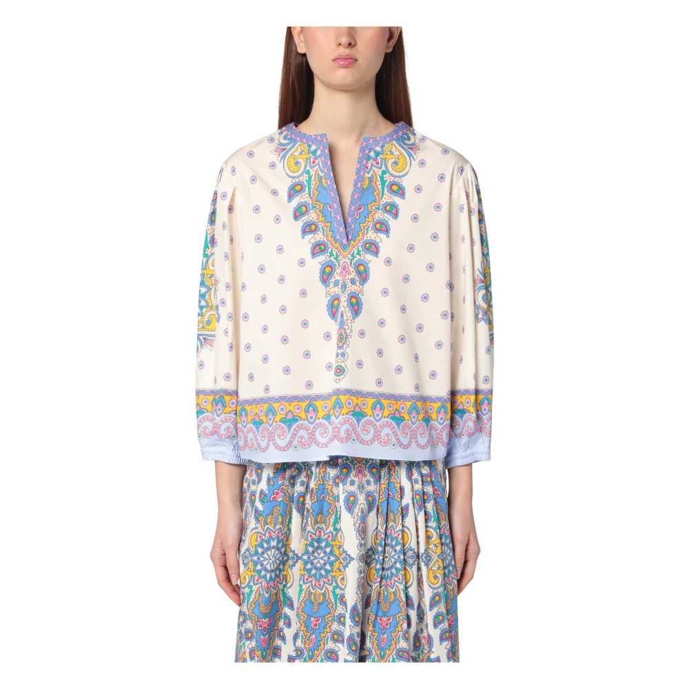 ETRO V-hals top in trendy stijl Multicolor Dames