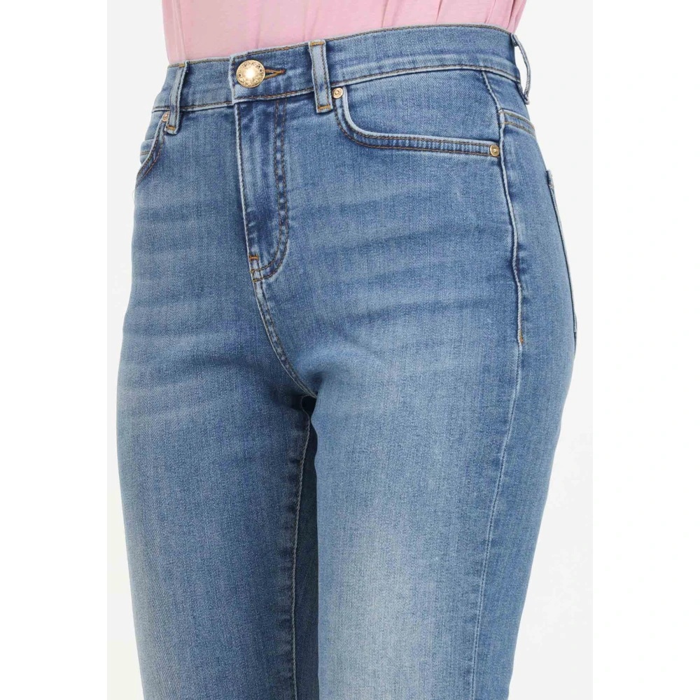 pinko Vintage Medium Bootcut Jeans voor dames Blue Dames