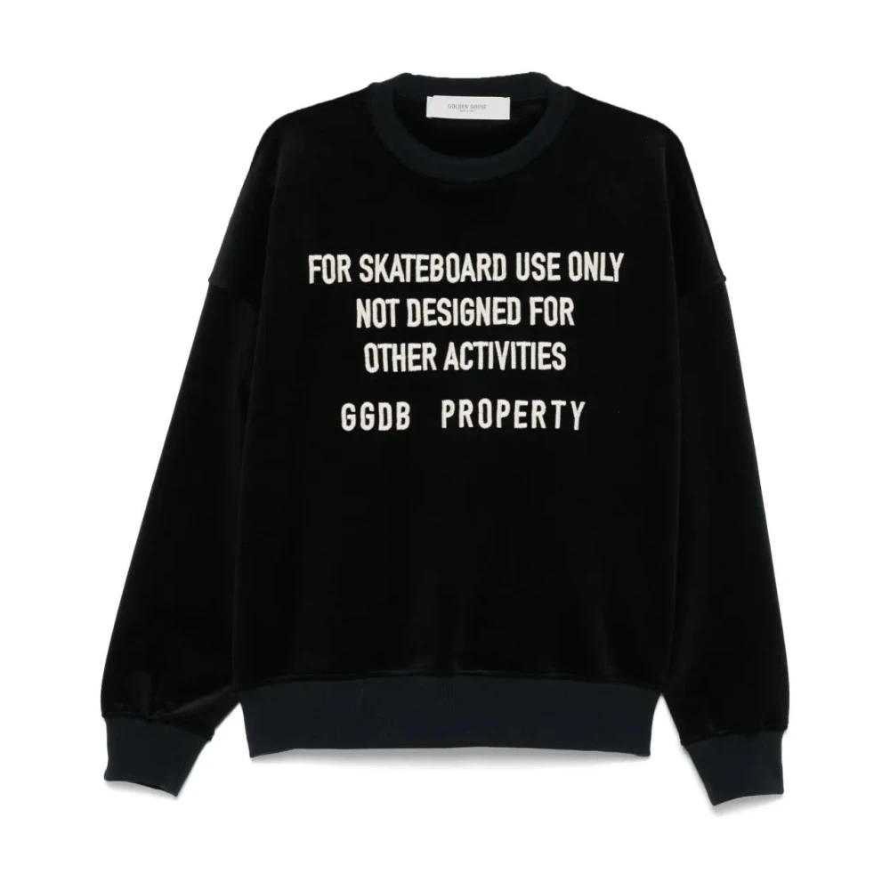 Golden Goose Sweatshirt met ronde hals Blue Heren