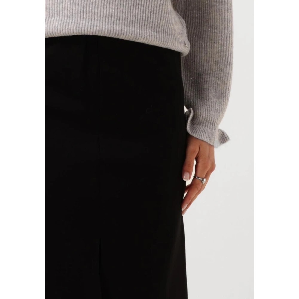 Minus Midi Rok Marcia Zwart Black Dames