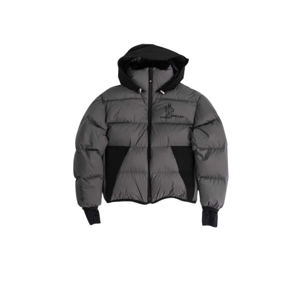 Moncler Grijze Marcassin korte donsjas Gray Heren