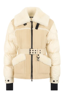 Alvernia Belted Shearling Down Jacket