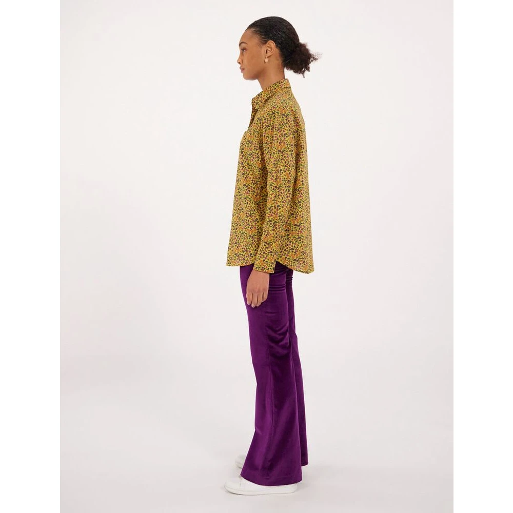 Ines De La Fressange Paris Maureen geel bloemig overhemd Multicolor Dames