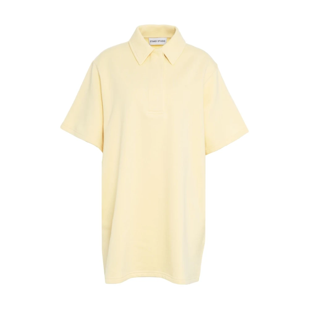 Stand Studio Gele Polo Jurk Kennedi Yellow Dames