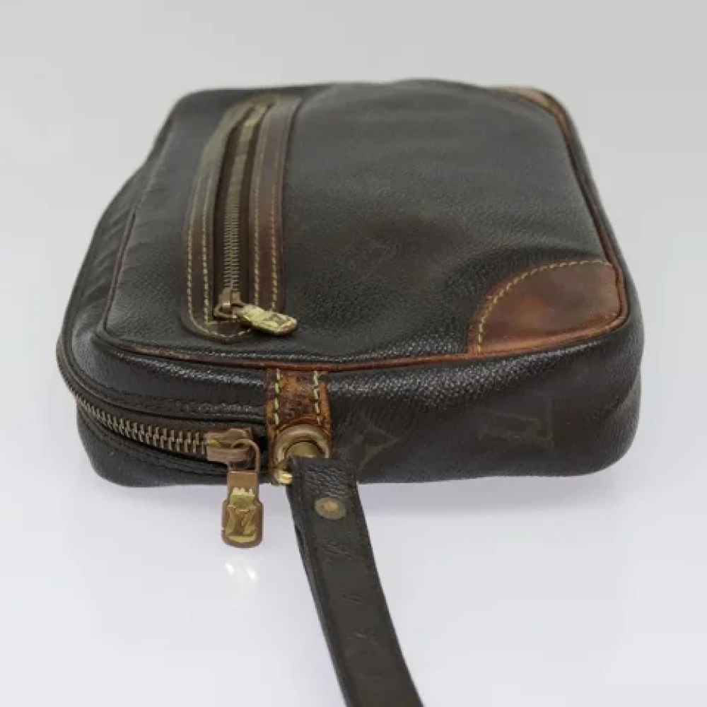 Louis Vuitton Vintage Pre-owned Canvas clutches Brown Dames