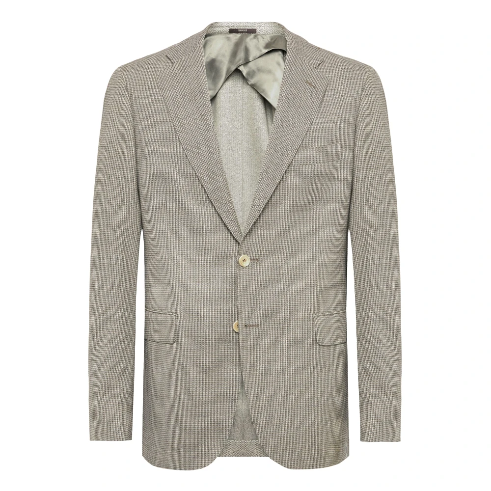 Boggi Milano Stretch Wool Jas Gray Heren