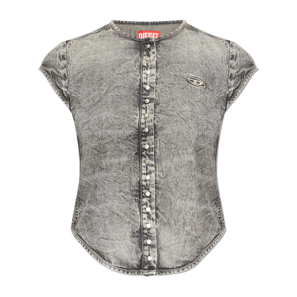Diesel Donna Grigio Camicette S, New,