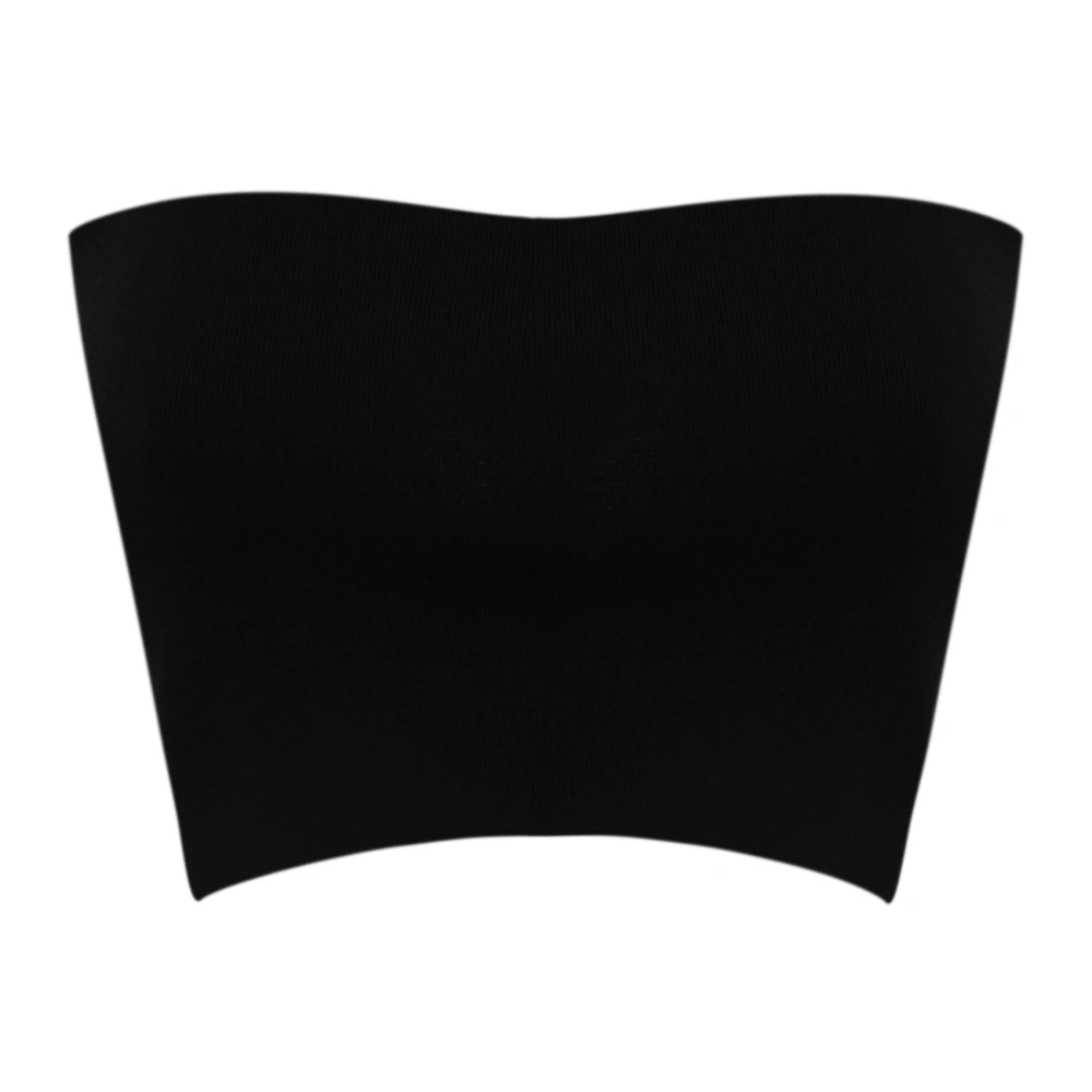 Liviana Conti Zwarte Strap Top Viscose Blend Slim Fit Black Dames