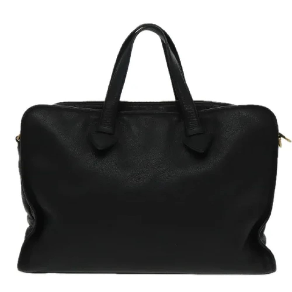 Loewe Pre-owned Leather handbags Black Dames
