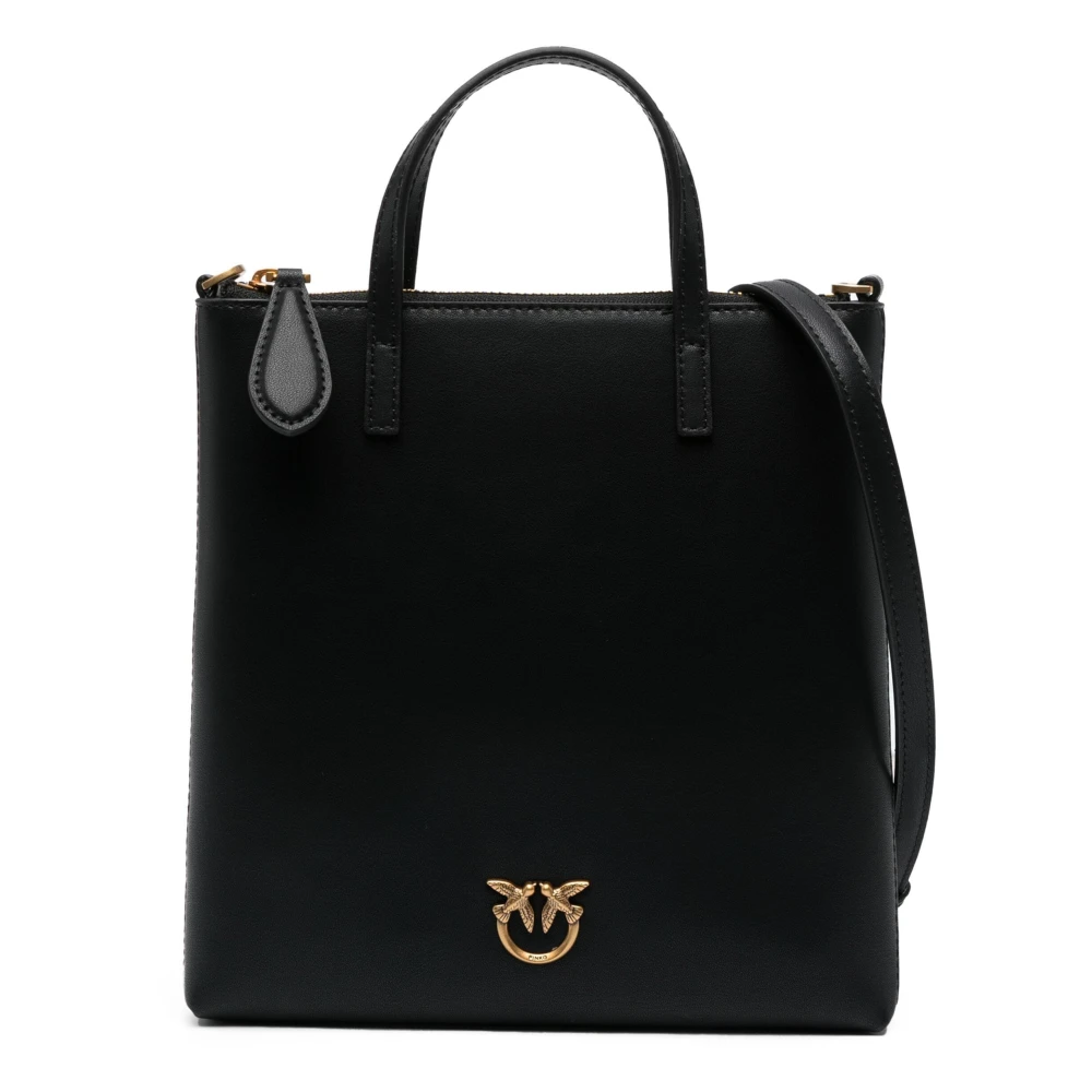 Pinko Mini Shopper Tas Black Dames