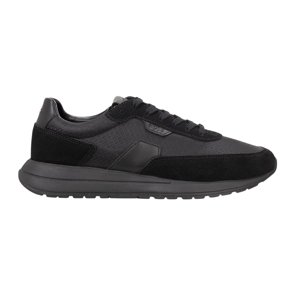 Hugo Men's Black Sneakers, 6 Uk, Vinston Runner