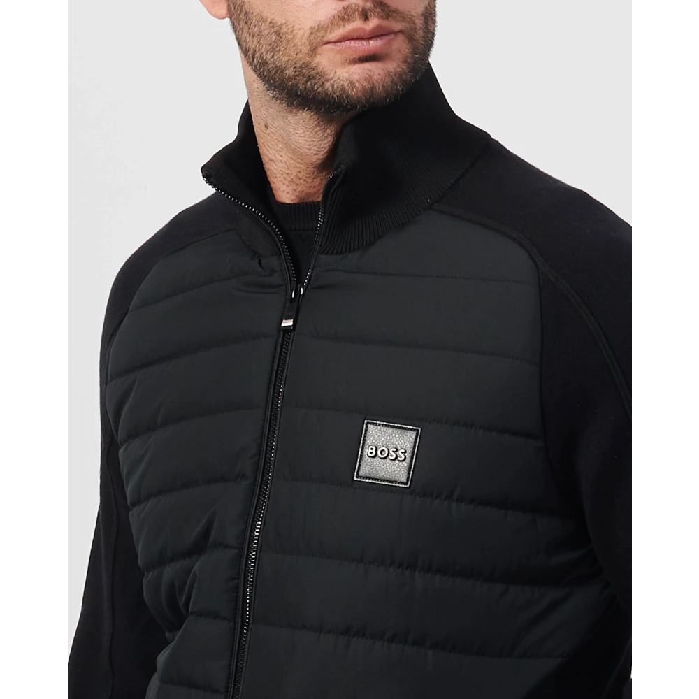 Hugo Boss Gewatteerde Herenjas Zwart Black Heren