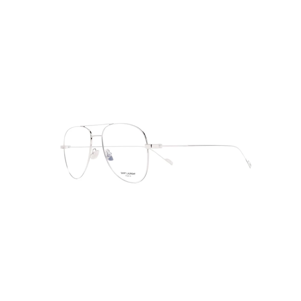 Saint Laurent Men's Gray Glasses, 55 Mm, Classic 11 Optical Frame