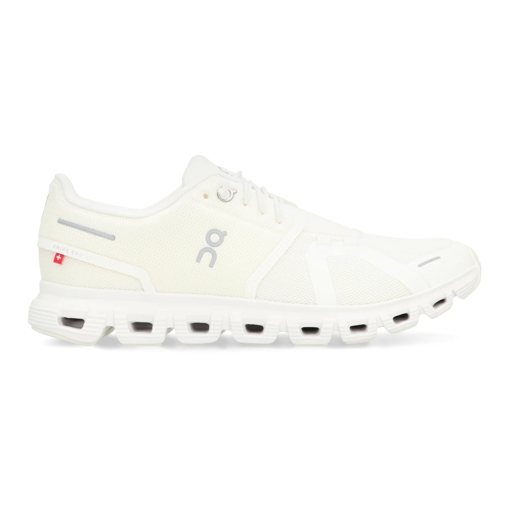 On Women's White Cloud 6 Sneakers In - Image 6