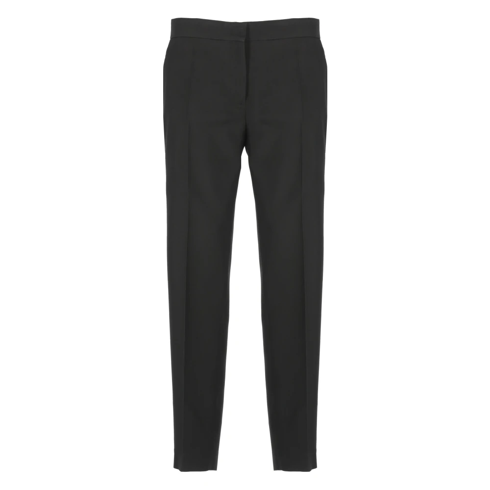 Jil Sander Zwarte op maat gemaakte broek met zakken Black Dames