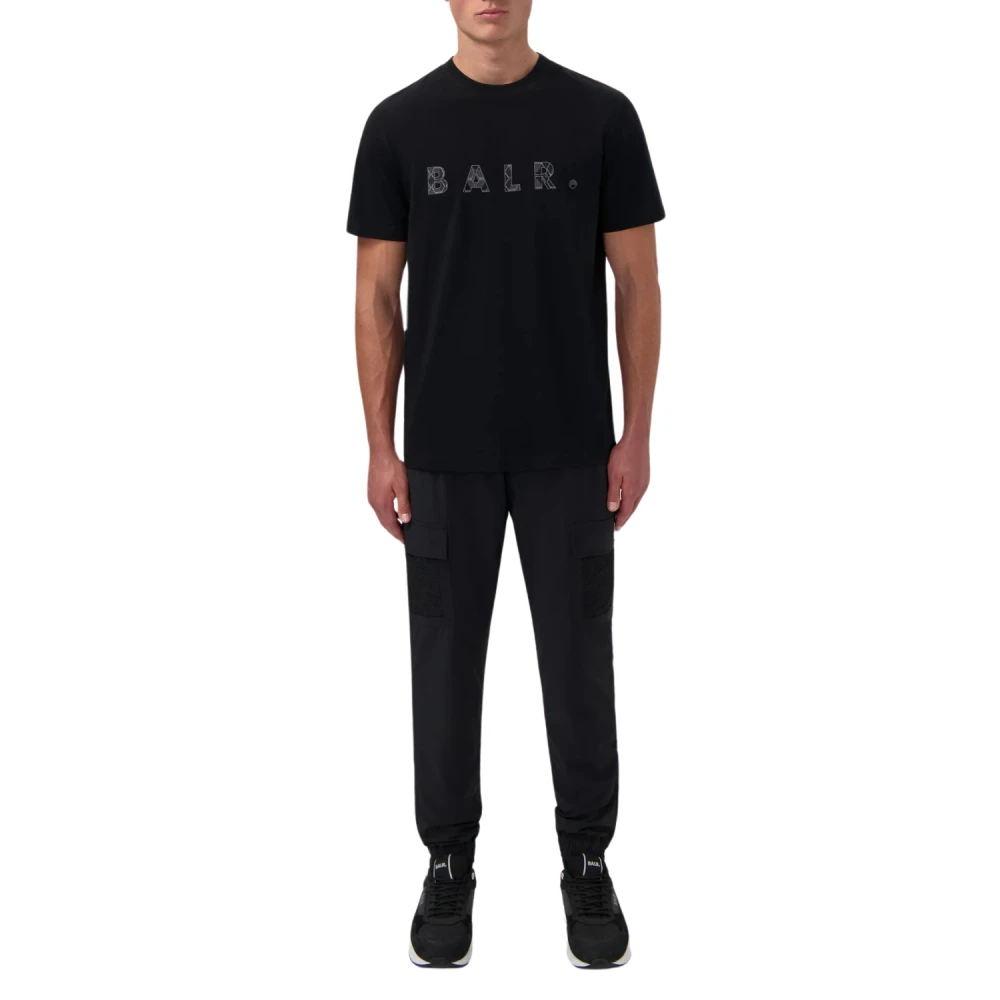 Balr. Korte Mouwen Jet Zwart Phantom Shirt Black Heren