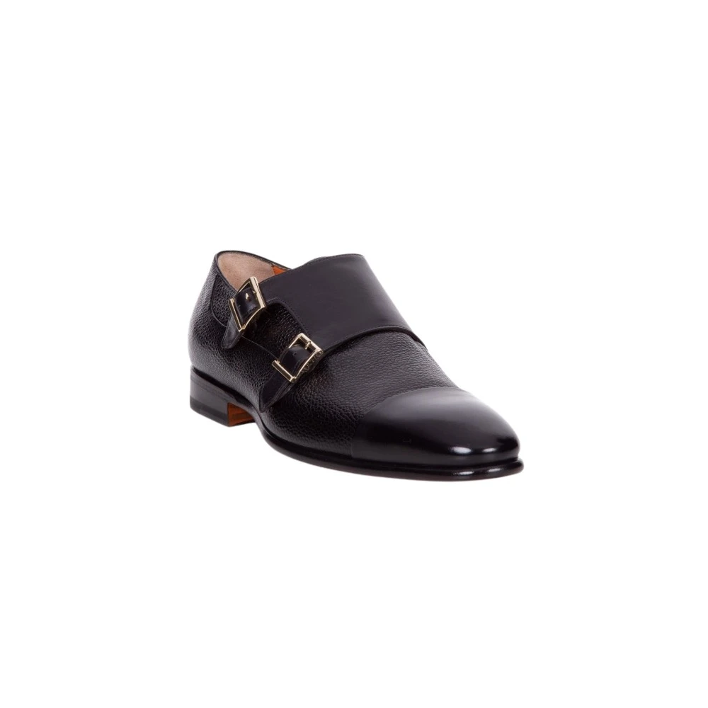 Black buckle dress shoes best sale