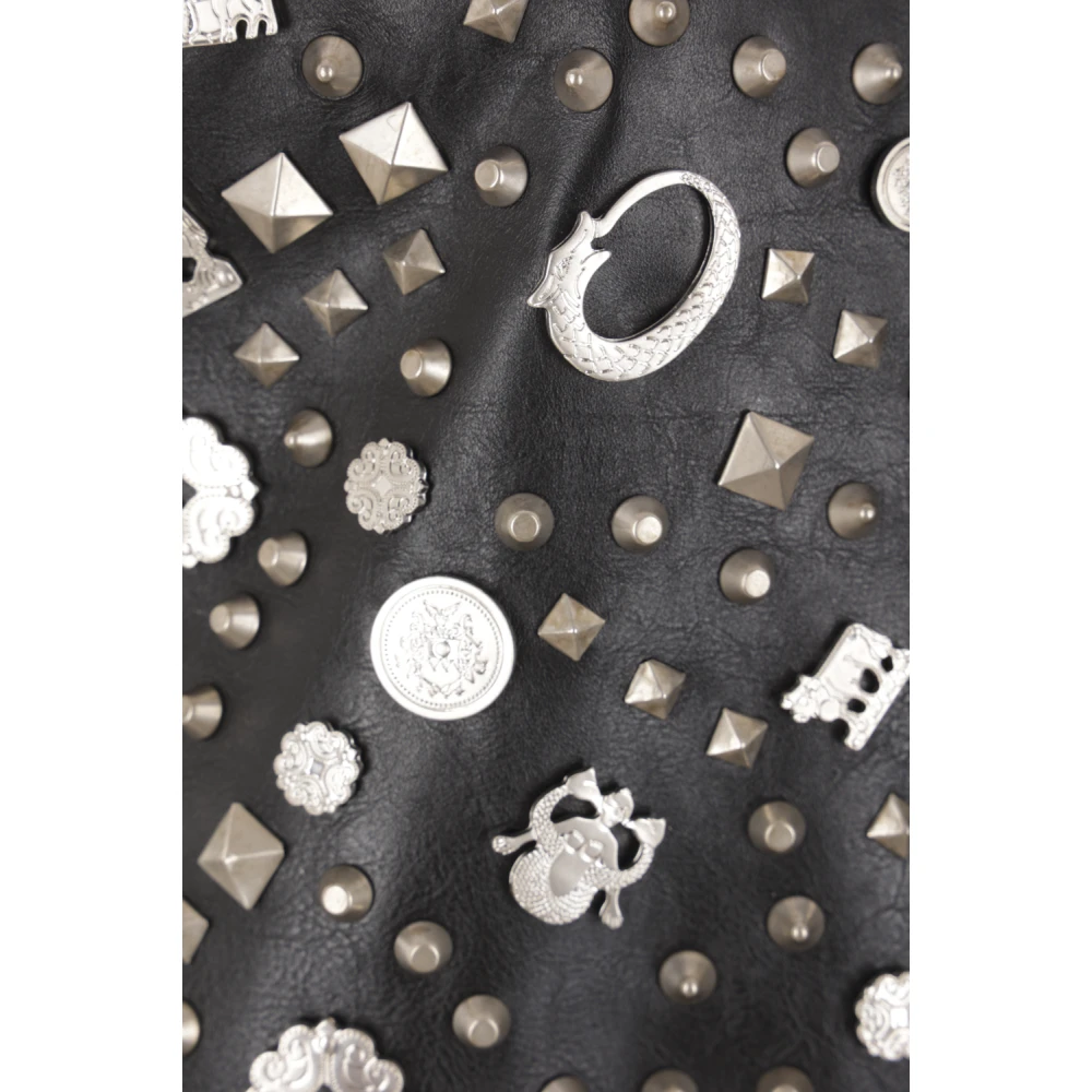 Bally Studded Leather Black Jacket Black Dames