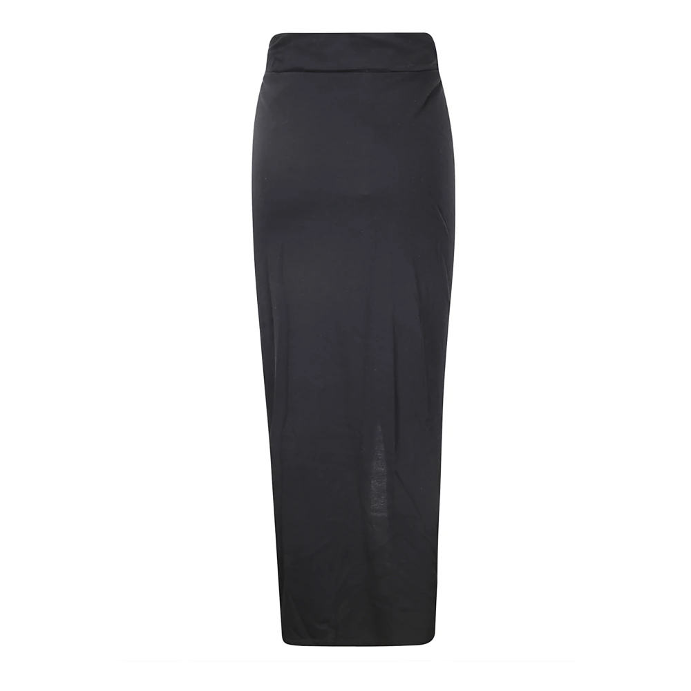 IRO Elastische Rok met Zijsplit Black Dames