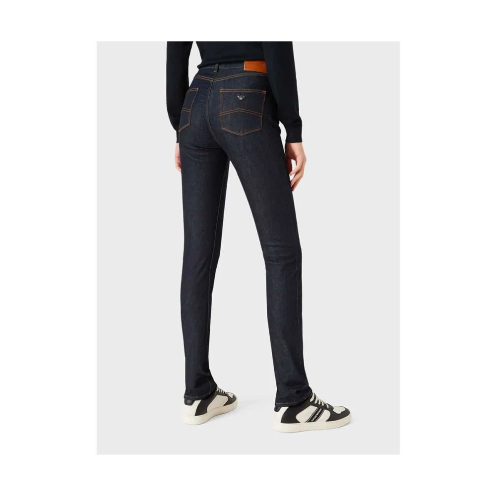 Emporio Armani Slim Fit Jeans Model: 8n2j18 2Dg5Z Blue Dames
