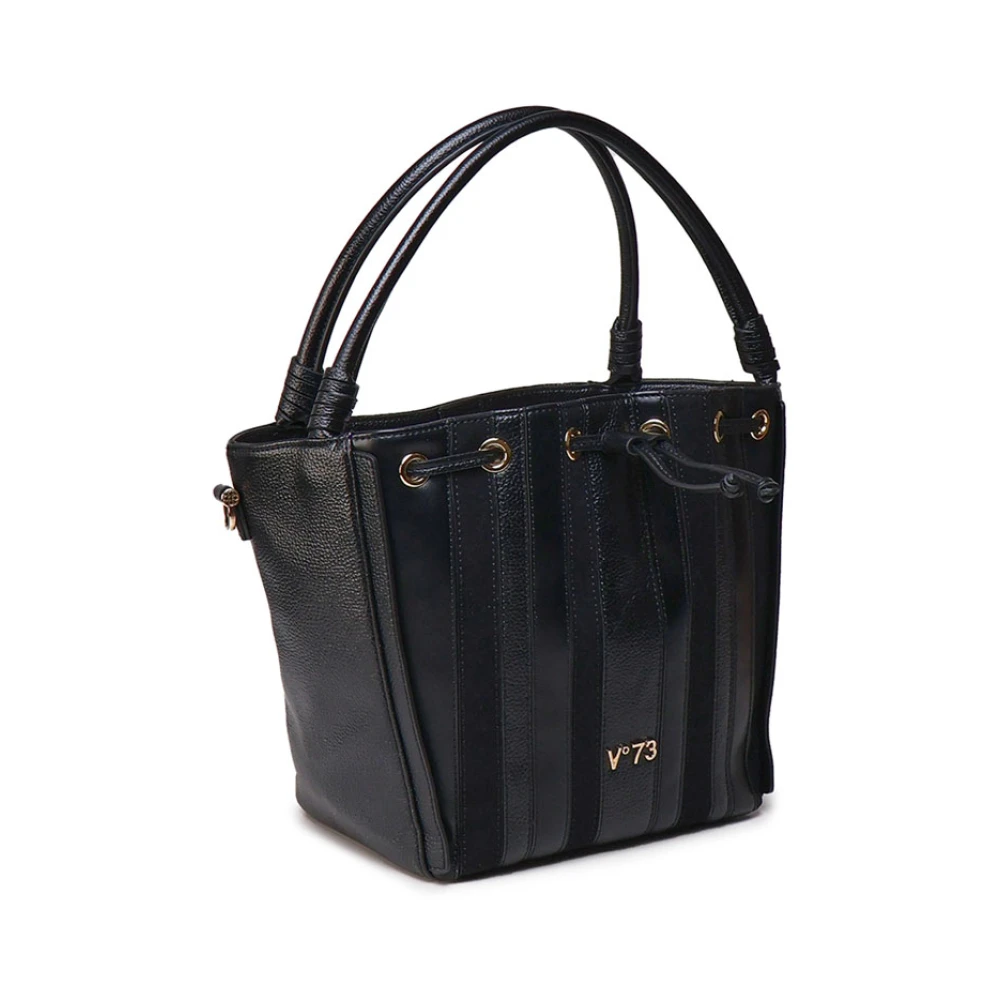 V73 Zwarte tassen met magnetische sluiting Black Dames