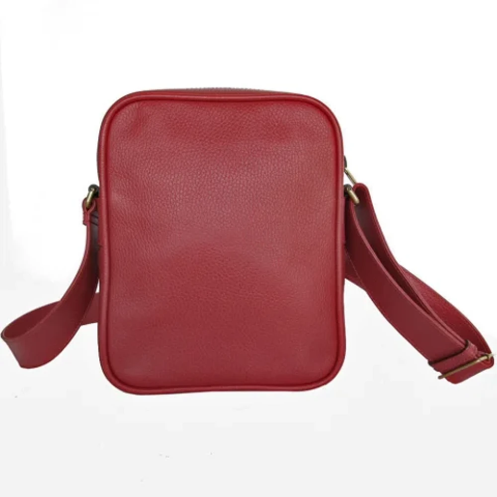 Gucci Vintage Pre-owned Leather gucci-bags Red Heren